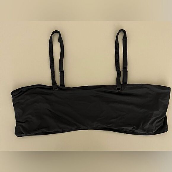 NWT Good American Shapelifter Sporty Grommet Bikini Tank Top in Black Size 8=5XL - Picture 2 of 7